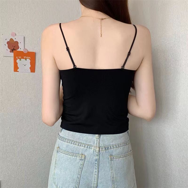 Velvet Shine Built - In Bra Cami Top - Zero Bra