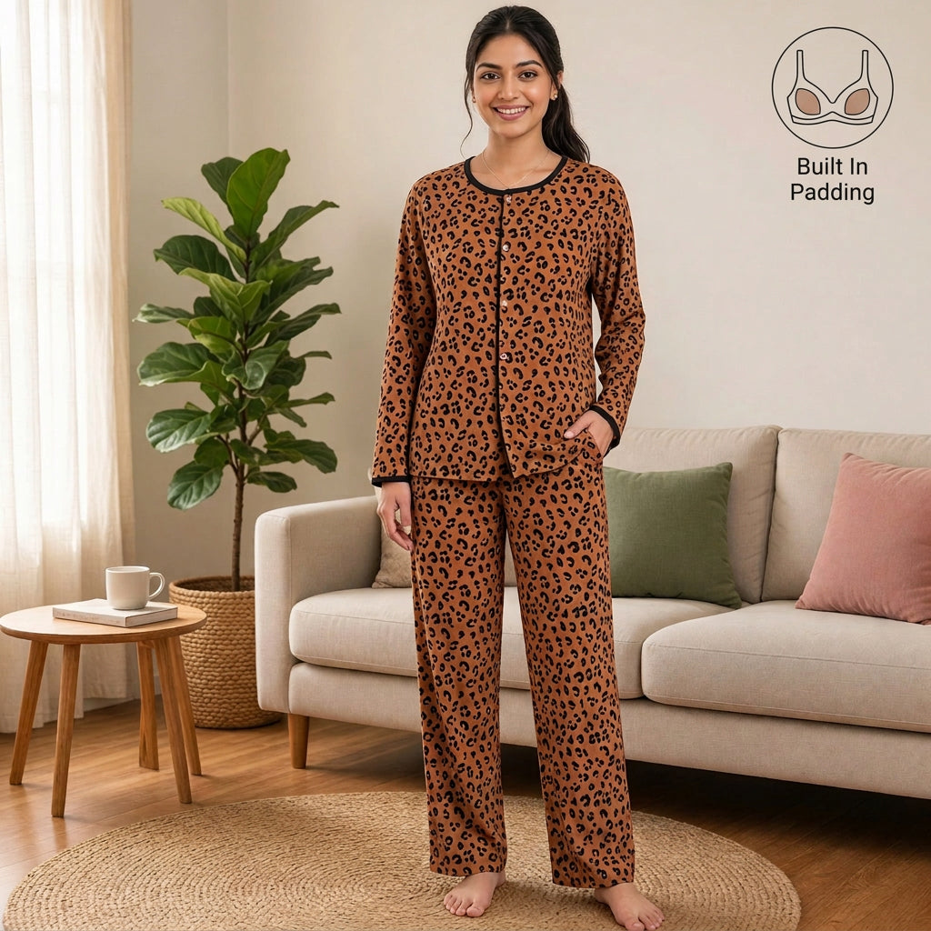 Wild Chic Padded Night Suit