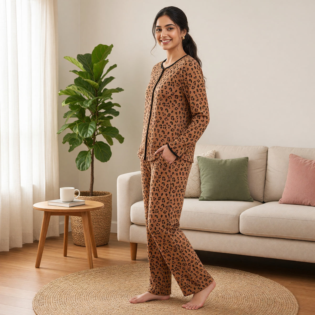 Wild Chic Padded Night Suit