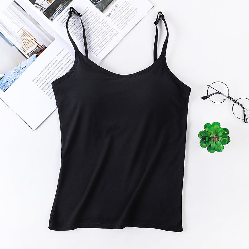 ZeroBra SoftLayer Built-In Bra Cami in neutral tone showing seamless comfortable fit for Indian women