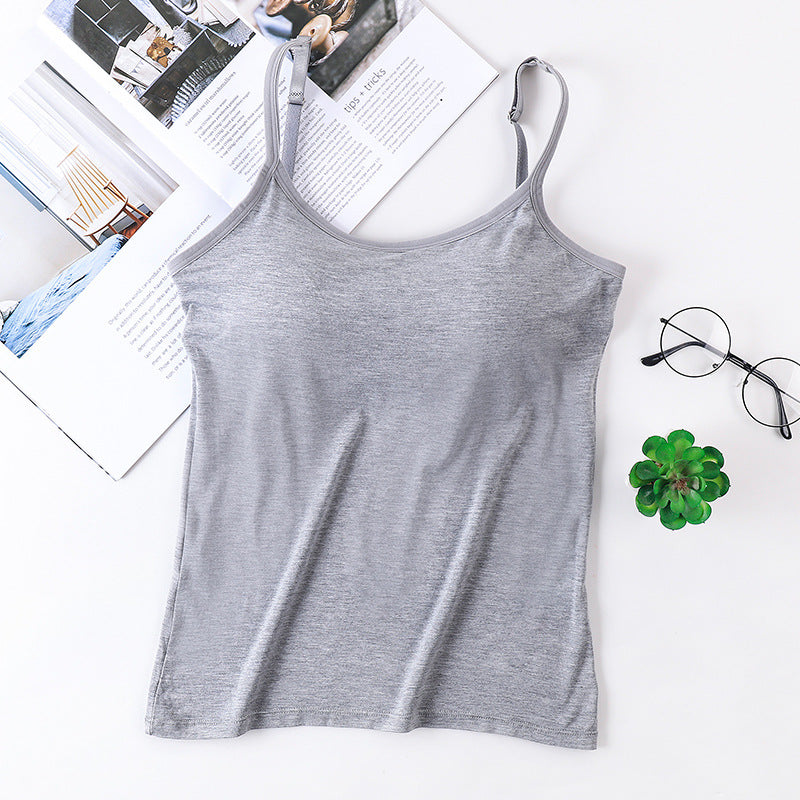 ZeroBra SoftLayer Built-In Bra Cami in neutral tone, showcasing seamless comfortable design for Indian women