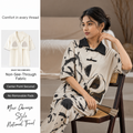 Ivory Ink Padded Lounge Set