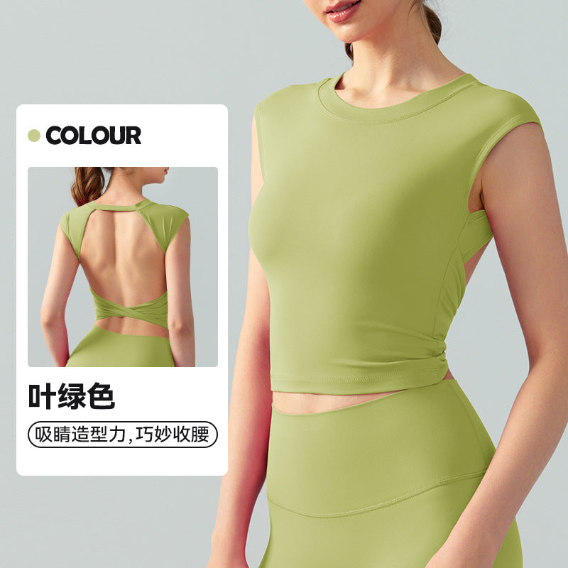 BoldCut Built-in Bra Gym Top