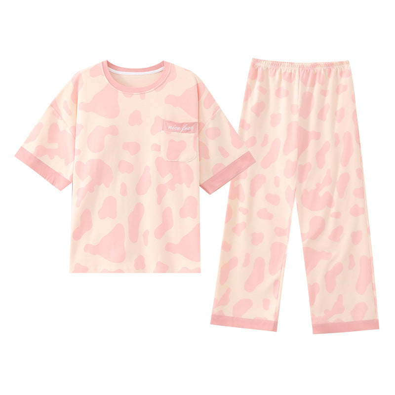 Blush Moo Dream PJ Set with padded comfortable bra in soft pink, ZeroBra Indian lingerie sleepwear