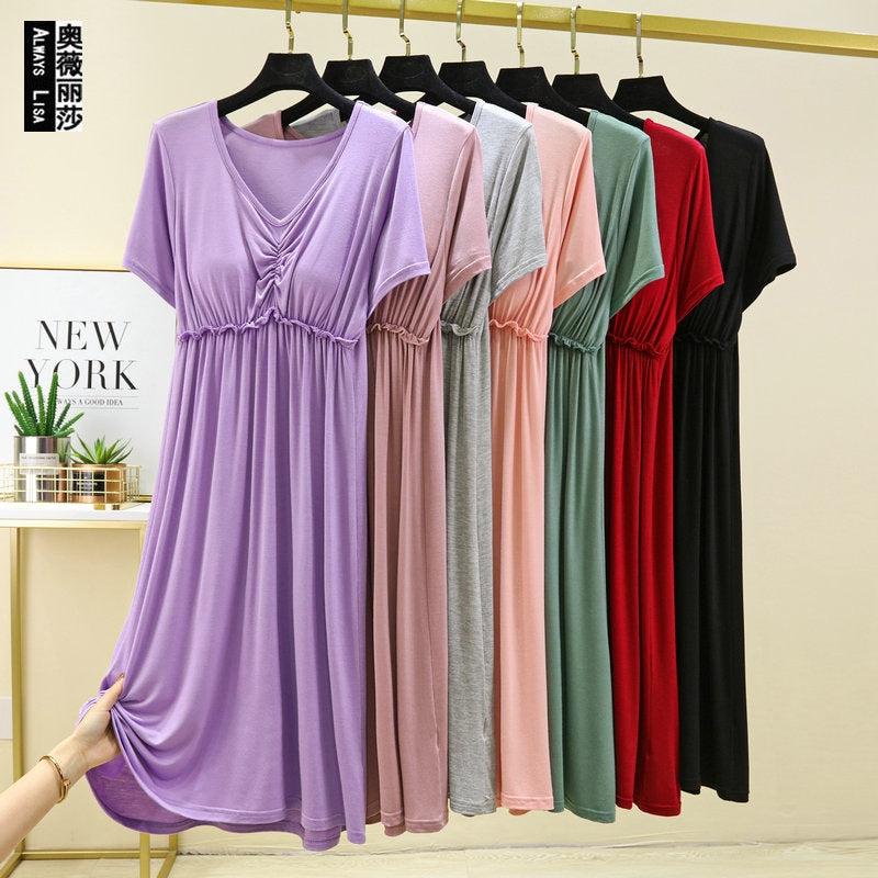 ZeroBra Nightgown 10 in soft fabric, comfortable Indian lingerie design for women