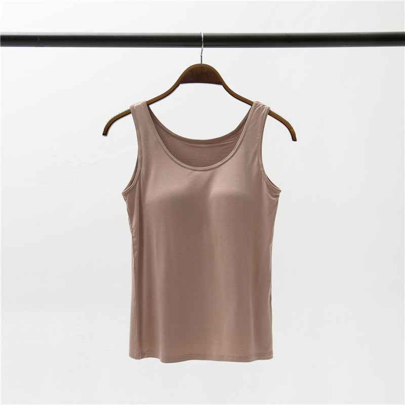 ZeroBra Everyday Ease Built-In Bra Tank in classic style, comfortable Indian-designed seamless top for daily wear