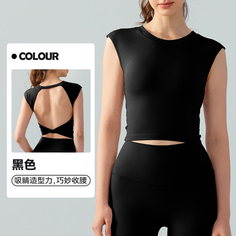 BoldCut Built-in Bra Gym Top