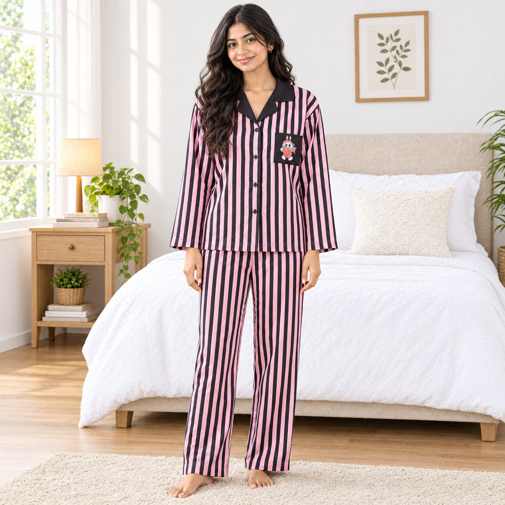 ZeroBra comfortable Indian women's pajamas in soft fabric, relaxed fit for effortless nightwear comfort