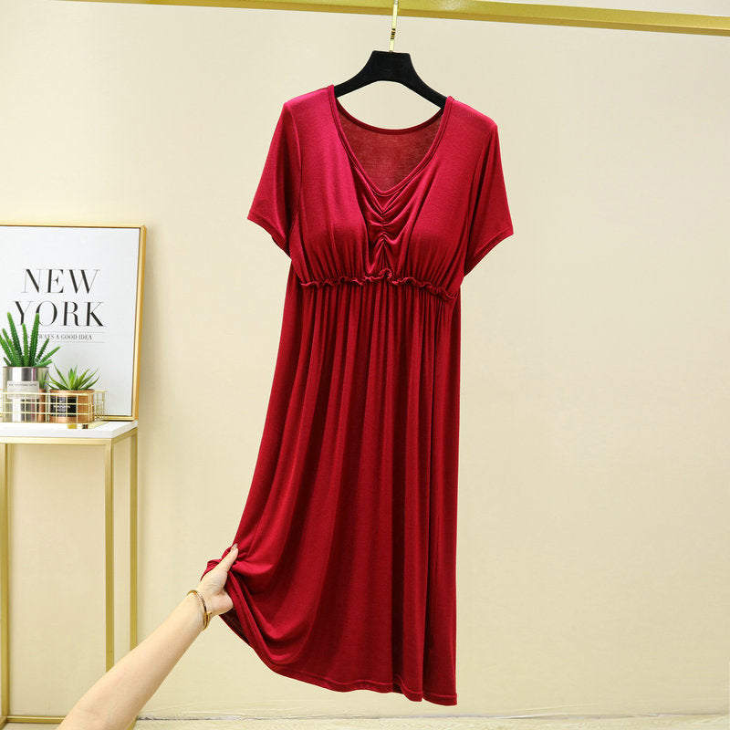 ZeroBra Nightgown 10 in soft fabric, comfortable Indian lingerie design for women