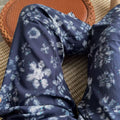 Midnight Floral Wide-Leg Lounge Pants