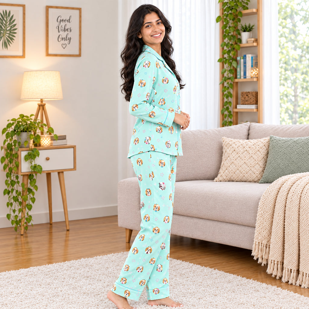 ZeroBra cozy Indian pajamas in soft comfortable fabric, relaxed fit loungewear for women