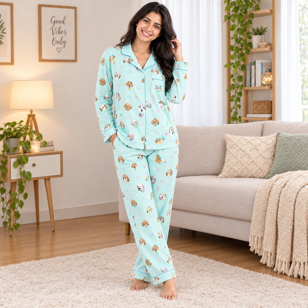 ZeroBra comfortable Indian women's pajamas in soft relaxed fit, perfect for cozy nightwear lounging