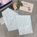 Classic Polka Dot Wide-Leg Lounge Pants