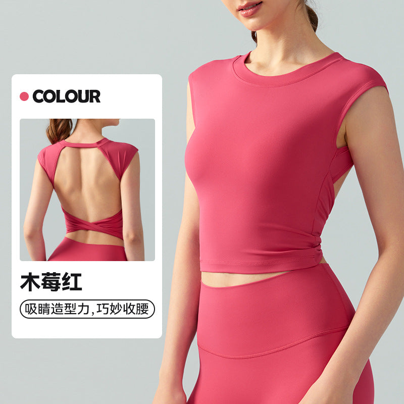 BoldCut Built-in Bra Gym Top