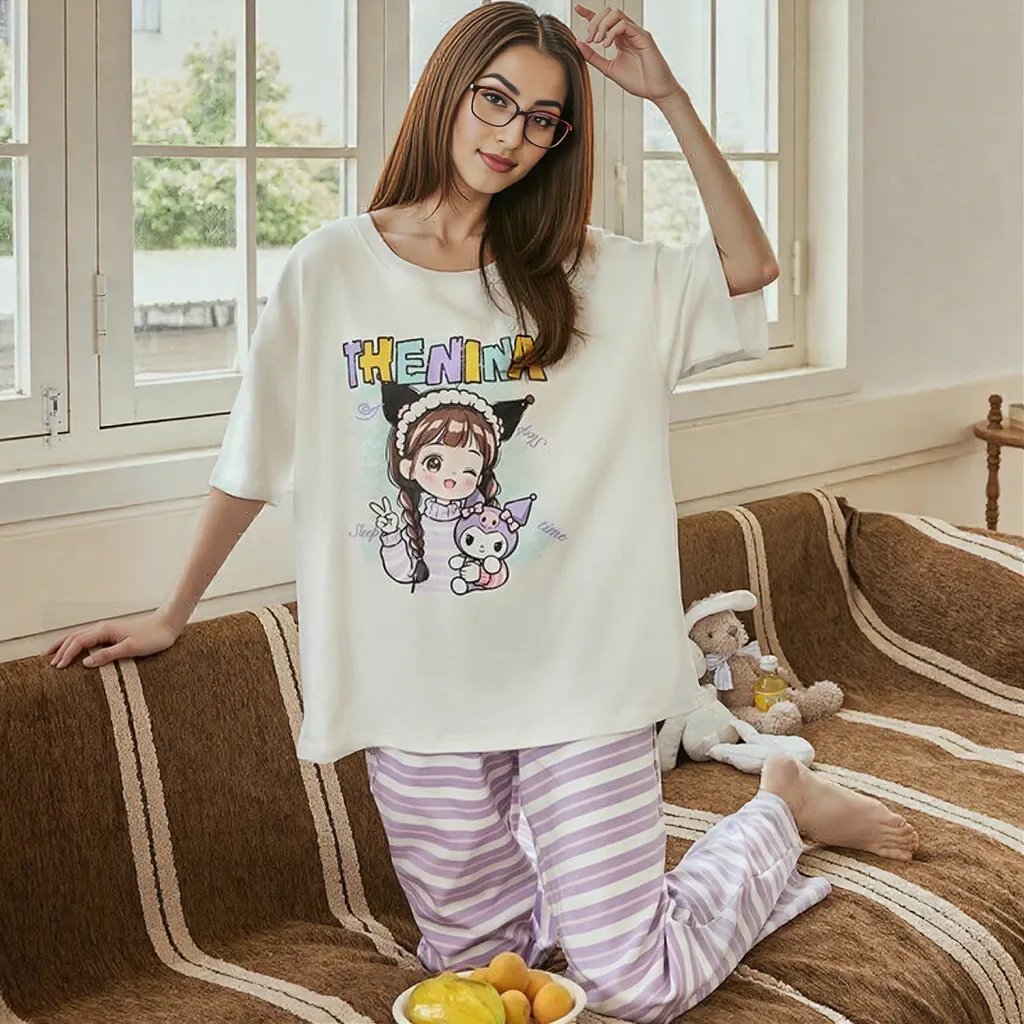 Pastel Dream Comic PJ Set – With Padded Sweet Ease