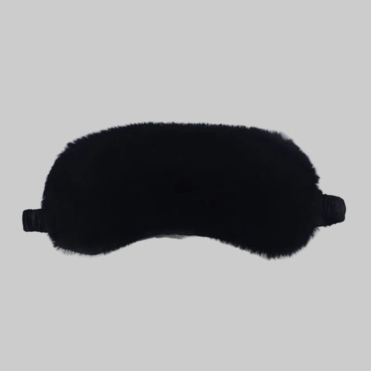 ZeroBra Midnight Plush Sleep Eye Mask in deep navy, soft velvet finish for comfortable rest