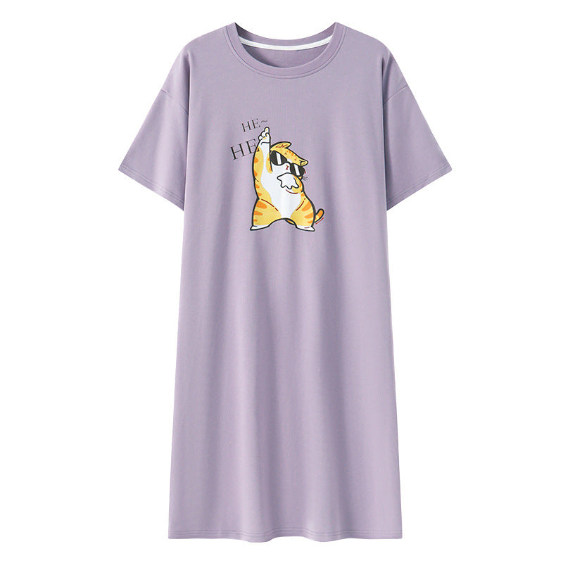 ZeroBra Nightgown 02 in soft fabric, comfortable Indian lingerie design for restful sleep