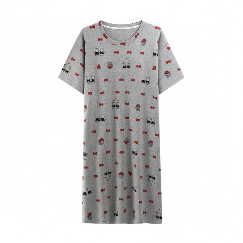 ZeroBra Nightgown 05 in soft fabric showing comfortable fit and elegant design for Indian women