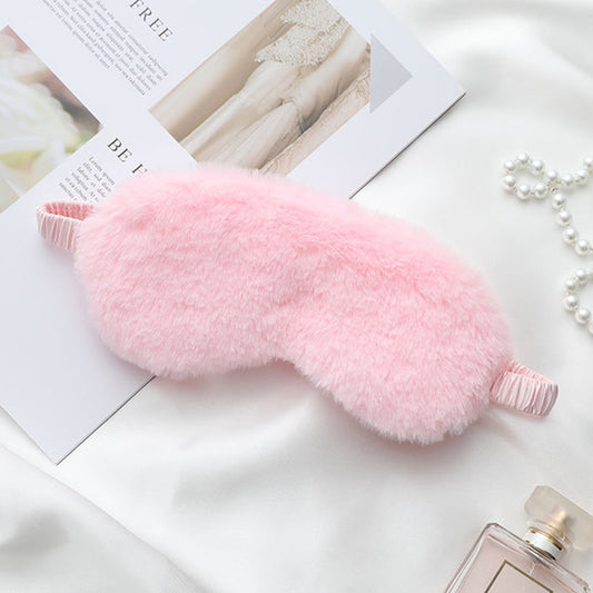 ZeroBra DreamCloud Plush Sleep Eye Mask in soft cloud-white, comfortable padded design for restful sleep