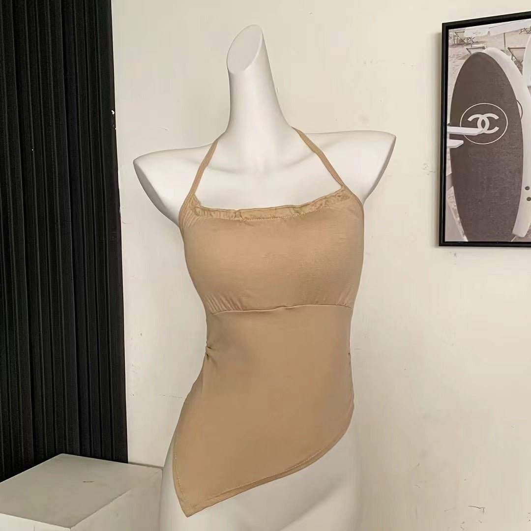 Adjustable Tie Built - In Bra Top – Flattering & Stylish - Zero Bra