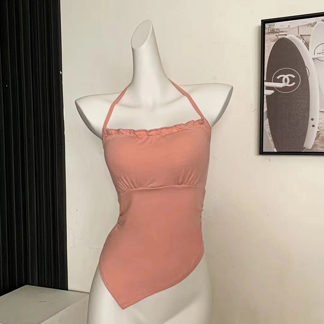 Adjustable Tie Built - In Bra Top – Flattering & Stylish - Zero Bra