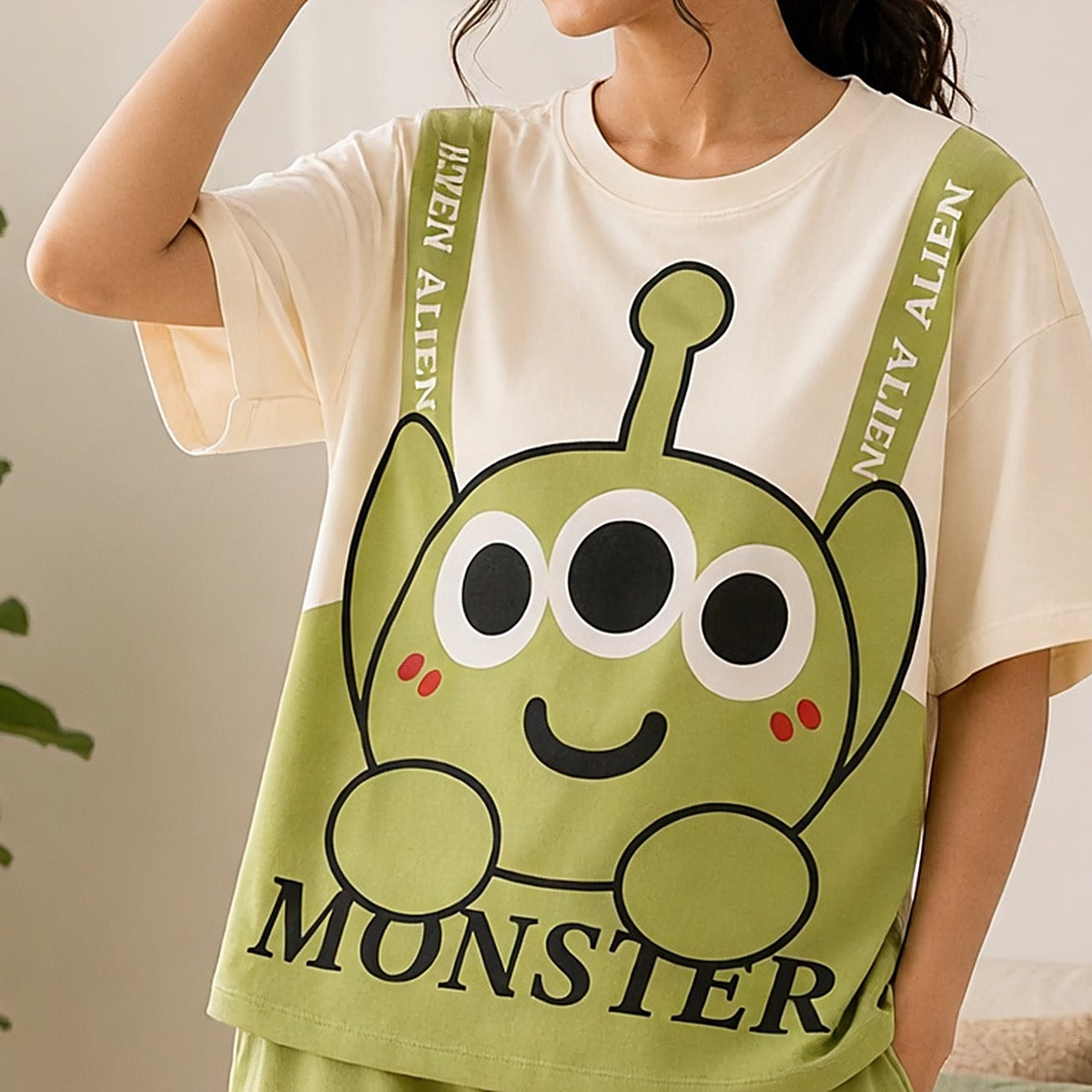 Alien Cartoon Night Suit