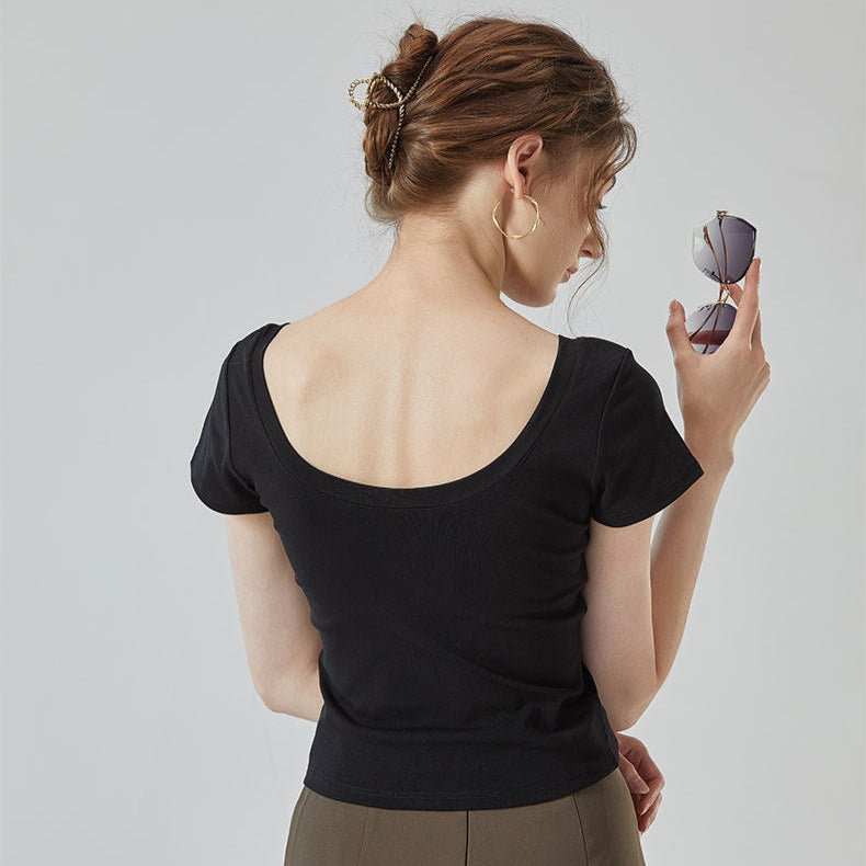 Barely Basic Built - In Bra Tee – The Soft Statement Staple - Zero Bra