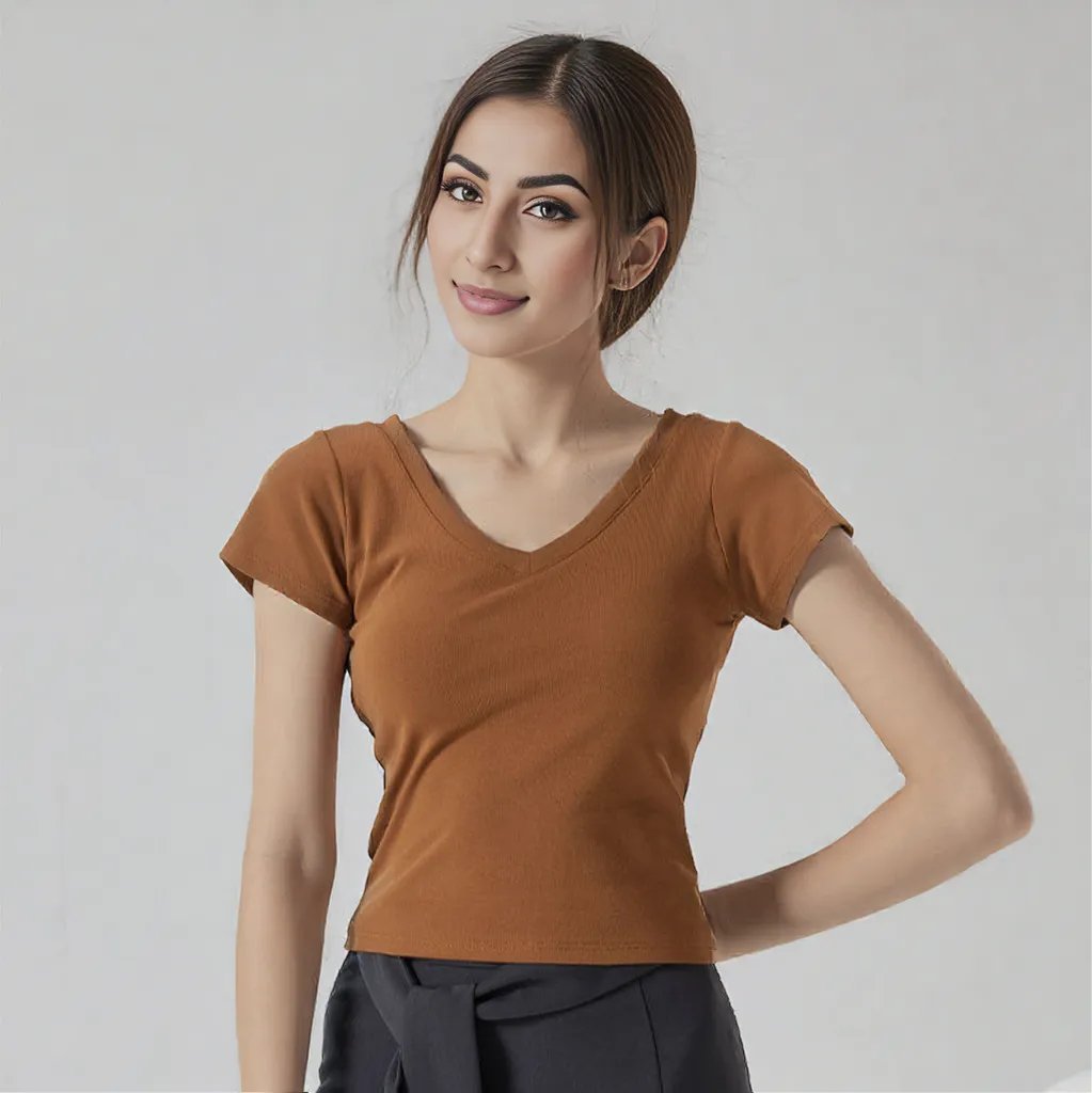 Barely Basic Built - In Bra Tee – The Soft Statement Staple - Zero Bra