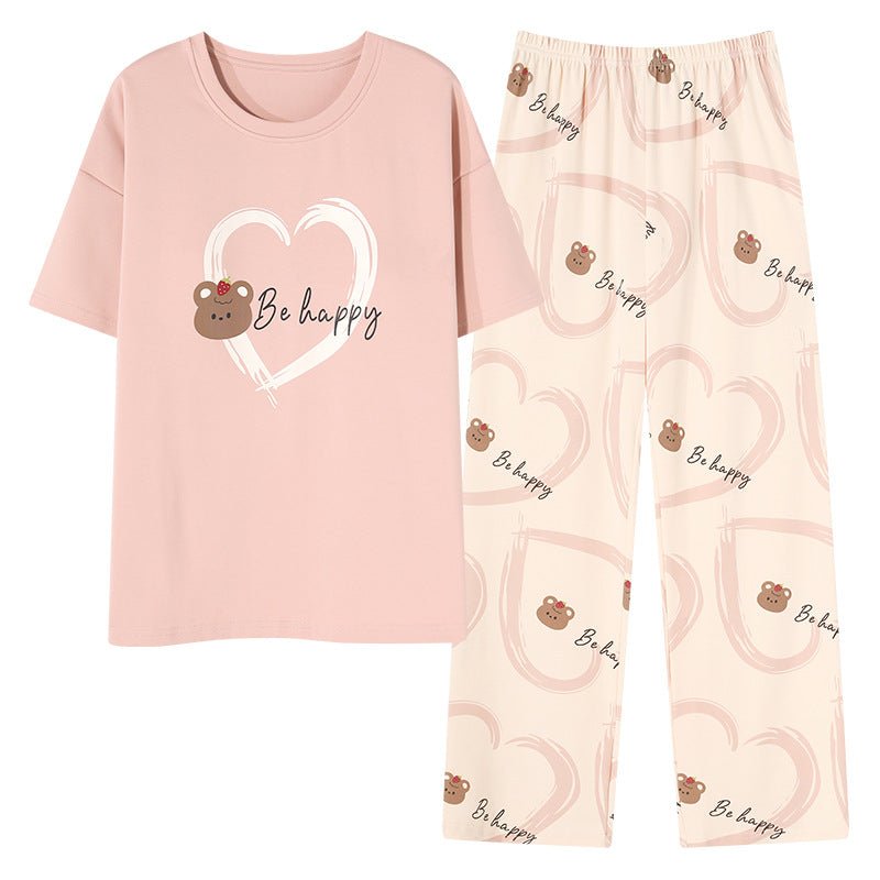 Be Happy Bear Padded PJ Set – With Padded Bliss - Zero Bra