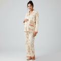 Beige Bear Padded Nursing PJ Set