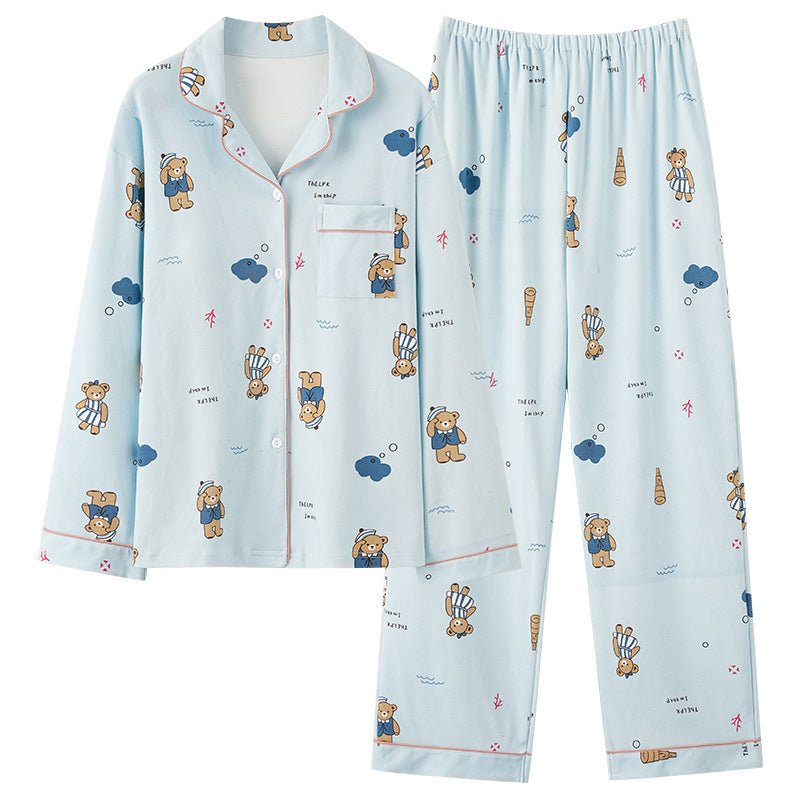 Blue Bear Maternity Padded PJ Set – Cute Comfort, Bump to Beyond - Zero Bra