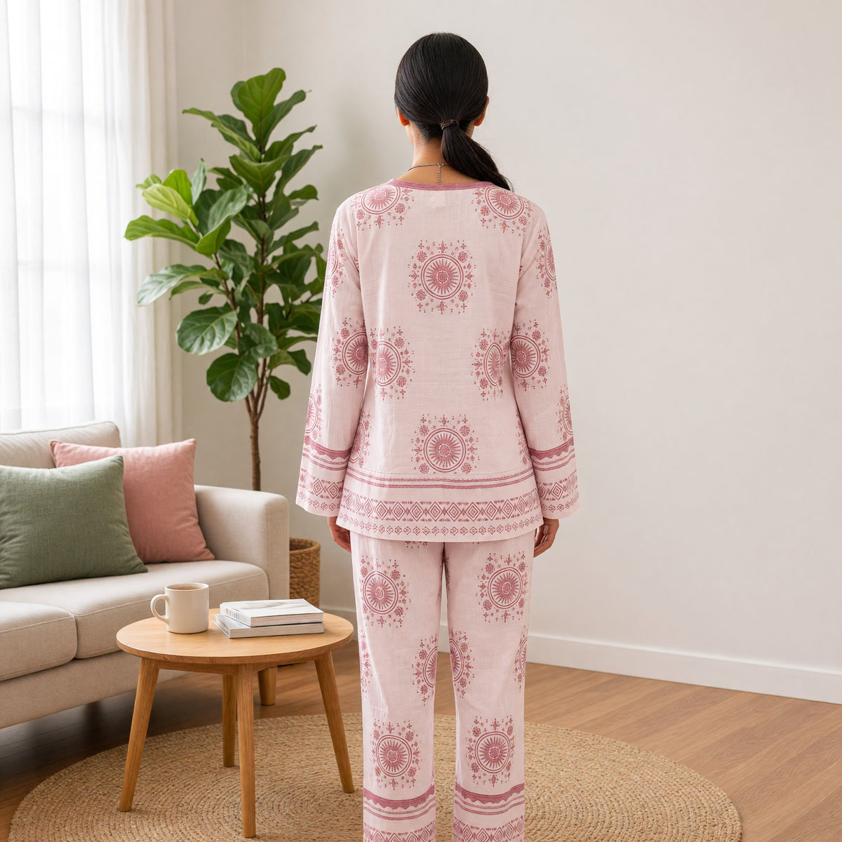 Boho Blossom Padded Night Suit
