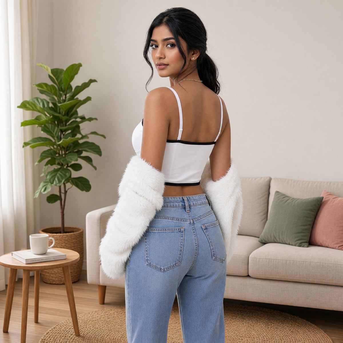 Bow-Tie Built-in Bra Bustier