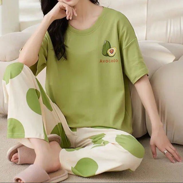 Bra - Free Polka Dot Pajamas for Maximum Padded Comfort - Zero Bra
