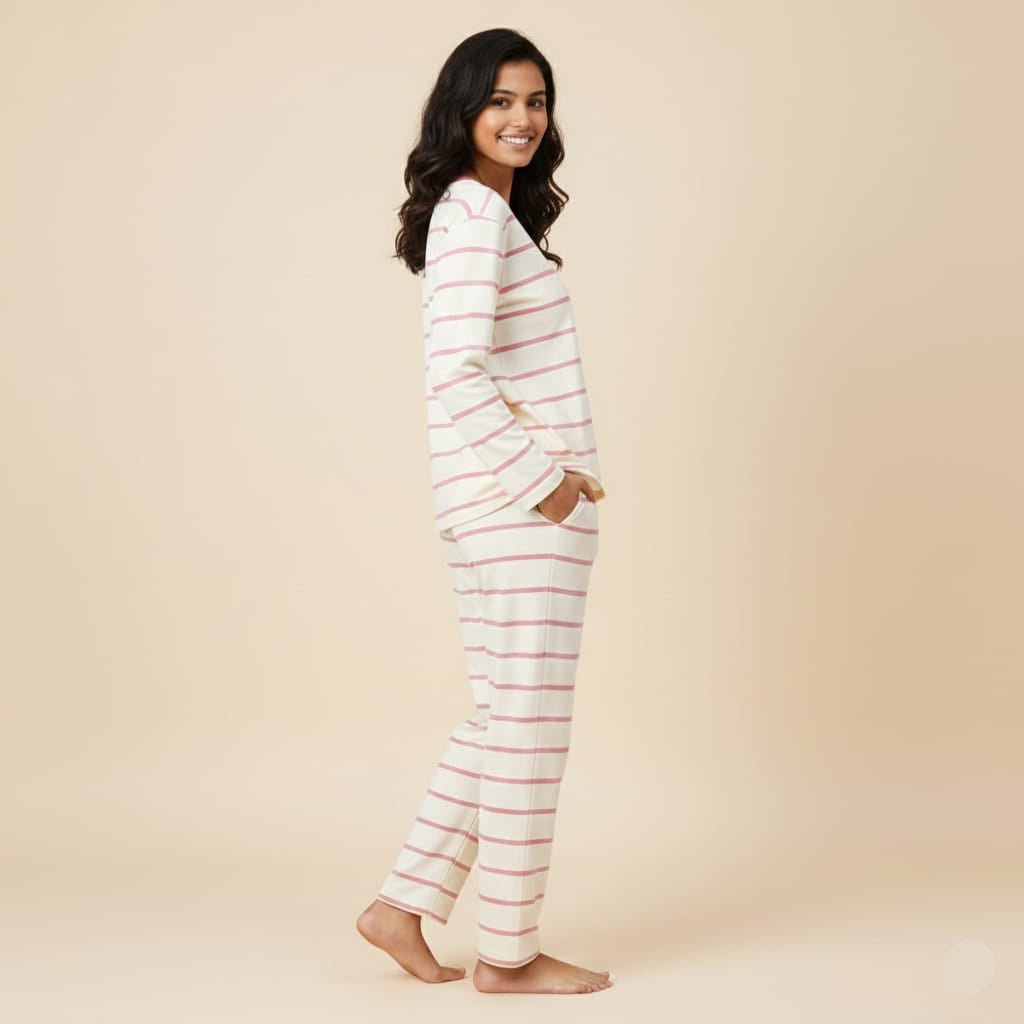 Bunny Pocket Striped PJ Set – Padded Magic - Zero Bra