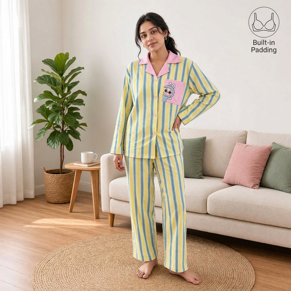 Candy Stripe Night Suit