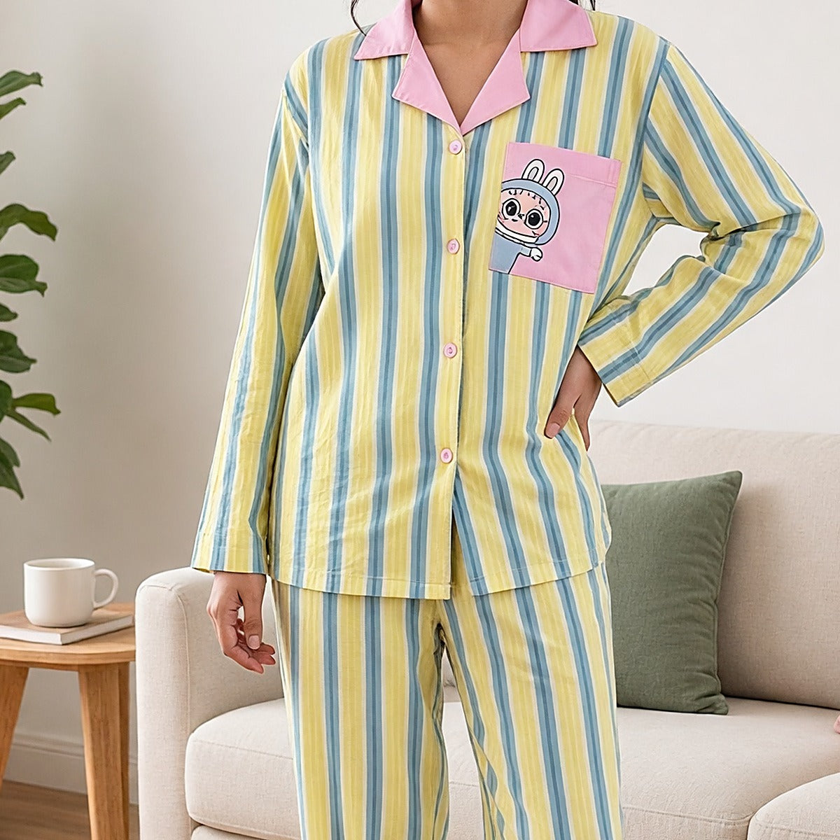 Candy Stripe Night Suit