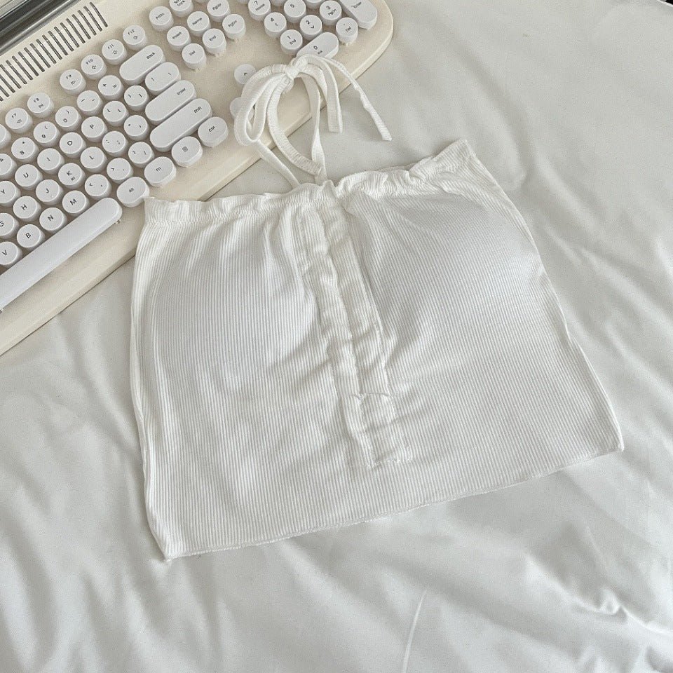 Casual Chic Ruched Built - In Bra Top – Effortlessly Stylish - Zero Bra