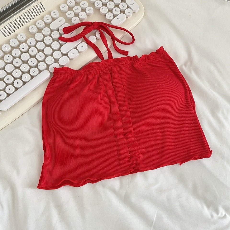 Casual Chic Ruched Built - In Bra Top – Effortlessly Stylish - Zero Bra