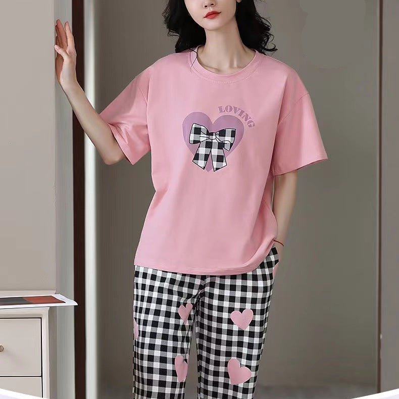 Checkmate Cutie PJ Set – With Padded Love & Bows - Zero Bra