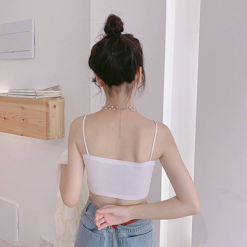 Chic Contrast Built - In Bra Cami – Sleek & Stylish - Zero Bra