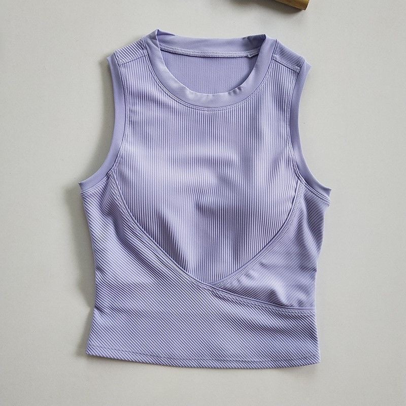 Chic Ribbed High - Neck Tank - Zero Bra