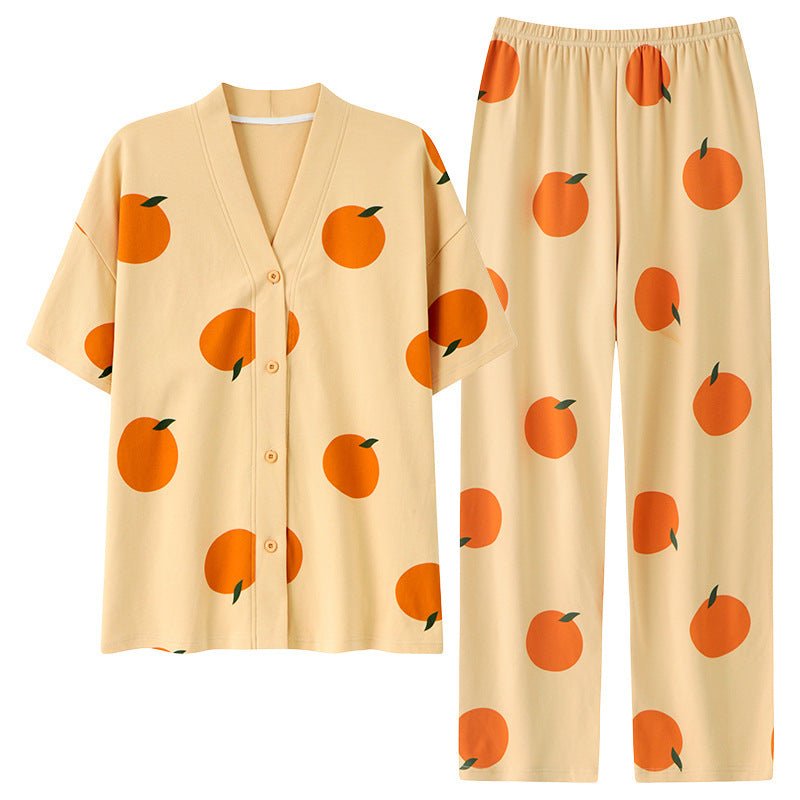 Citrus Bliss PJ Set – With Padded Fresh Glow - Zero Bra