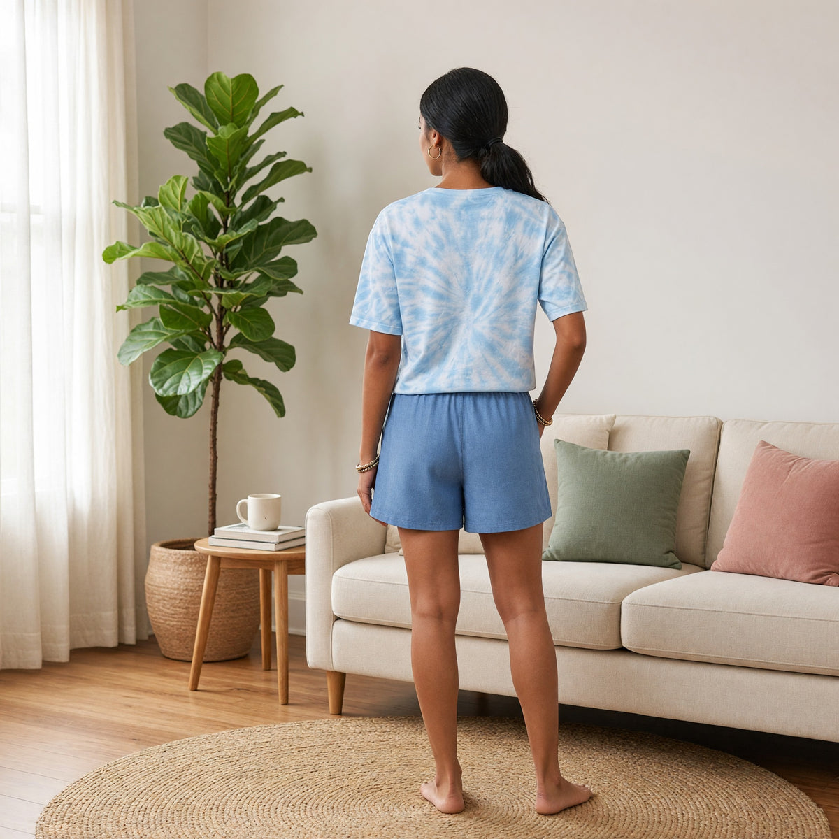 Cool Summer Breeze Padded Night Suit
