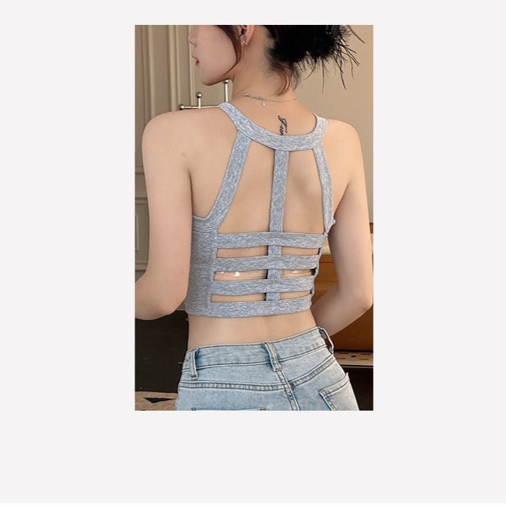 Cutout Built - In Bra Halter Tops – Bold & Beautiful - Zero Bra