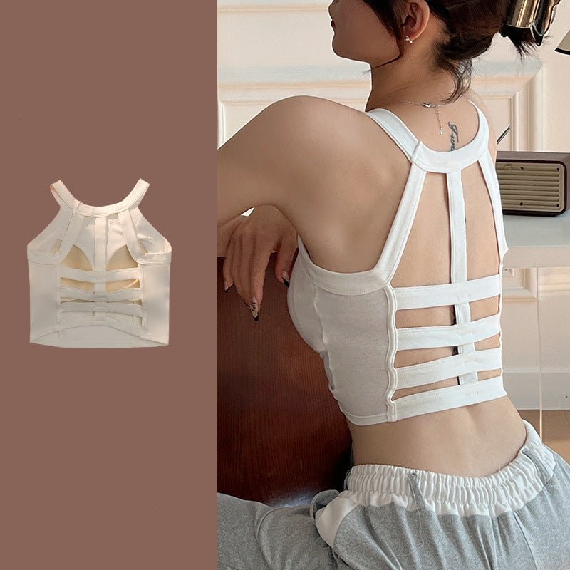 Cutout Built - In Bra Halter Tops – Bold & Beautiful - Zero Bra