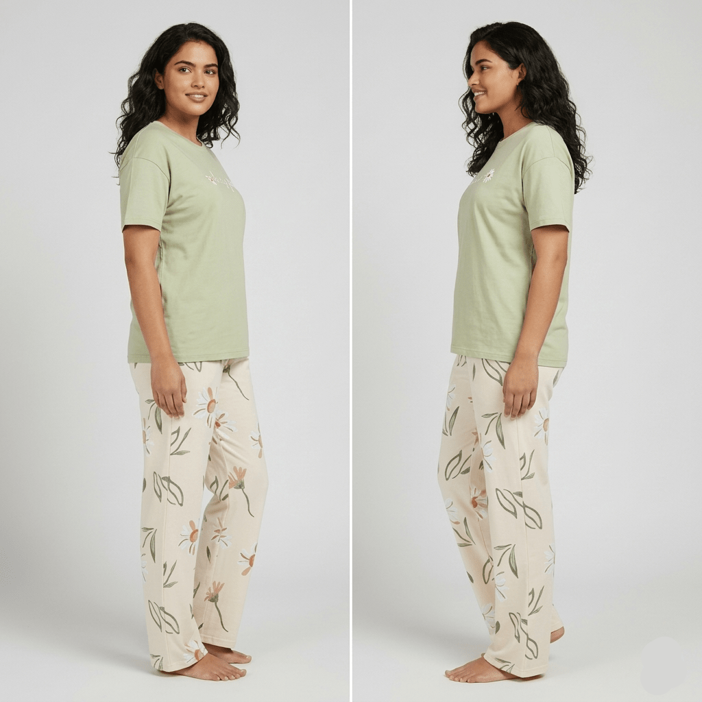 Daisy Daydream PJ Set – With Padded Bliss - Zero Bra