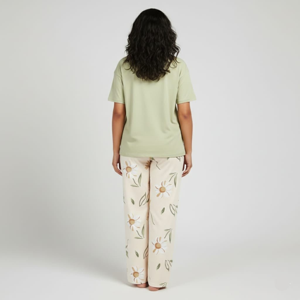 Daisy Daydream PJ Set – With Padded Bliss - Zero Bra