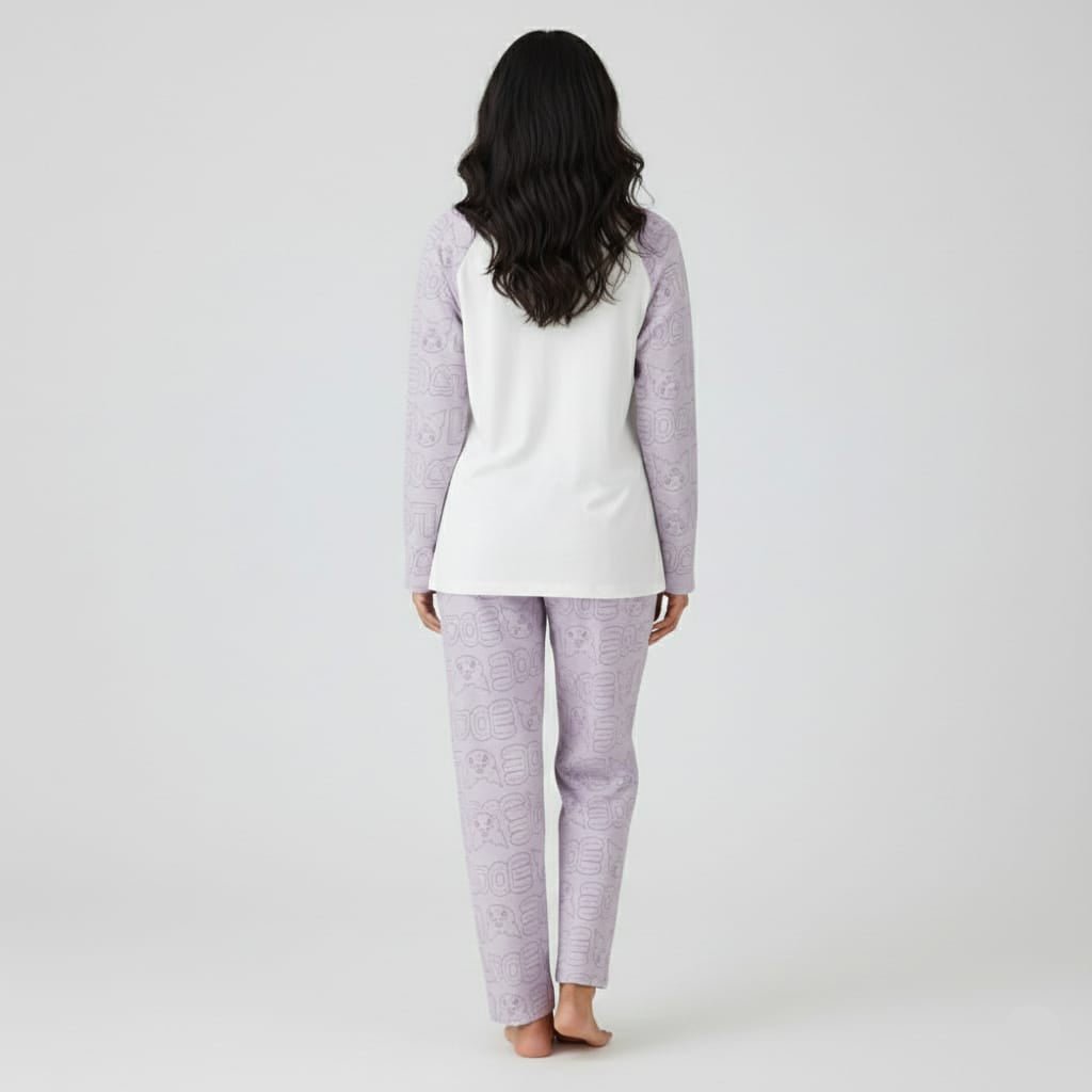 Dreamy Kuromi Padded PJ Set – With Padded Bliss - Zero Bra