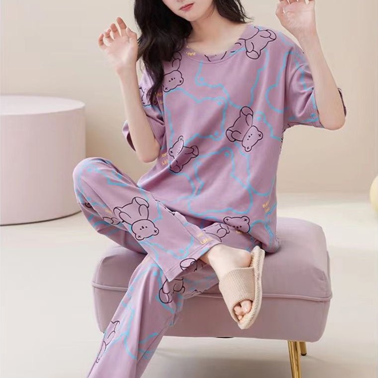 Dreamy Teddy PJ Set – With Padded Comfort - Zero Bra